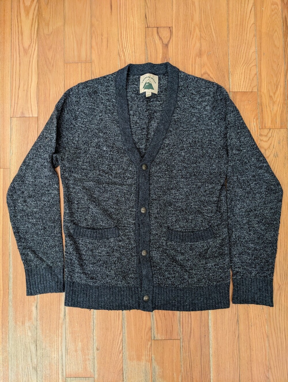O'Hanlon Mills X Urban Outfitters Gray Cardigan Sweater Size Small